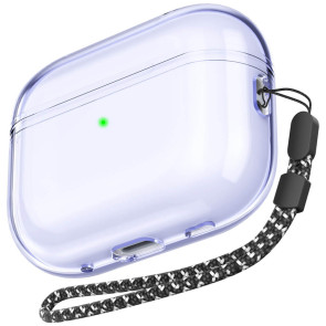 Чехол AhaStyle Transparent TPU Case for Airpods Pro 2 with strap Purple (CP-WG94-J-CPE)