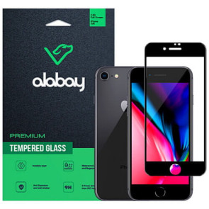 Защитное стекло Alabay for iPhone SE/7/8 Anti Static (Black)