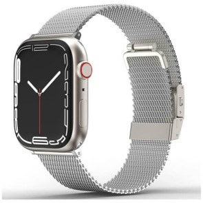 Ремешок AMAZINGthing Titan Metal for Apple Watch 49/45/44/42mm Silver (ATS7TM45SV)