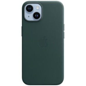 Чехол-накладка Apple iPhone 14 Leather Case with MagSafe Forest Green (MPP53)