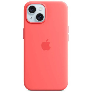 Чехол-накладка Apple iPhone 15 Silicone Case with MagSafe Guava (MT0V3)