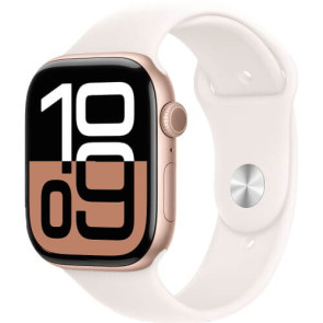 Apple WATCH Series 10 42mm Rose Gold Aluminium Case with Light Blush Sport Band M/L (MWWJ3)