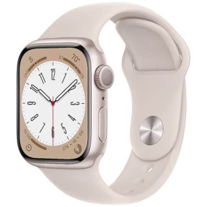 б/у Apple WATCH Series 8 41mm Starlight Aluminium Case with Starlight Sport Band (MNP63) (Среднее состояние)