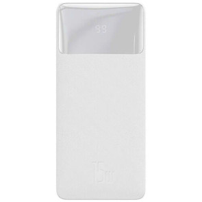 Внешний аккумулятор Baseus Bipow Digital Display 2USB + Type-C 15W 20000mAh White (PPBD050102)