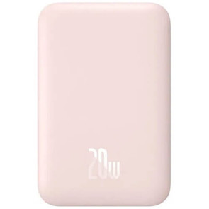 Внешний аккумулятор Baseus Magnetic Mini Wireless Fast Charge Power Bank 6000mAh 20W Pink (PPCX130004)