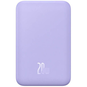 Внешний аккумулятор Baseus Magnetic Mini Wireless Fast Charge 5000mAh 20W с кабелем Nebula Purple (P10022107513-00)