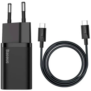 Сетевое зарядное устройство Baseus Super Silicone PD Charger 25W + Type-C to Type-C (TZCCSUP-L01)