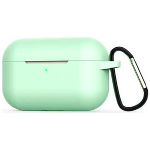 Чехол для наушников Blueo Liquid Silicone Case for Apple AirPods Pro with Carbine Spearmint