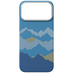Чехол-накладка Comma Woven Ultra-Thin Kevlar Magnetic Shockproof Series for iPhone 17 Pro Max (Mountain View)
