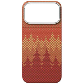 Чехол-накладка Comma Woven Ultra-Thin Kevlar Magnetic Shockproof Series for iPhone 17 Pro Max (Pinery Forest)