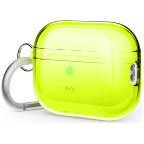 Чехол Elago Clear Hang Case Neon Yellow for Airpods Pro 2nd Gen (EAPP2CL-HANG-NYE)