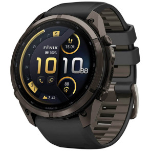 Смарт-часы Garmin Fenix 9 Pro inReach 47mm Carbon Gray DLC Titanium w. Black/Pebble Gray Silicone B. (010-04336-10/11) ГАРАНТИЯ 12 мес.