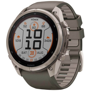Смарт-часы Garmin Fenix 9 Pro Solar 51mm Titanium with Pebble Gray/Silver Gray Silicone Band (010-04339-05/06) ГАРАНТИЯ 3 мес.