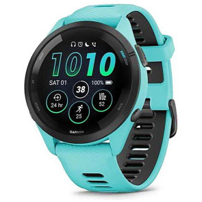 Смарт-часы Garmin Forerunner 265 Black Bezel w. Aqua Case and Aqua/Black Silicone Band (010-02810-02/12/52) ГАРАНТИЯ 12 мес.