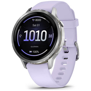 Смарт-часы Garmin Venu 4 41mm Silver with Periwinkle Silicone Band (010-03013-01/41) ГАРАНТИЯ 12 мес.