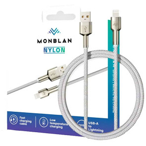 Кабель Monblan USB-A to Lightning Nylon Series (Starlight)