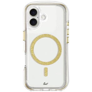 Чехол-накладка LAUT AERO SPARKLE for iPhone 16 MagSafe Gold (L_IP24A_AS_GD)