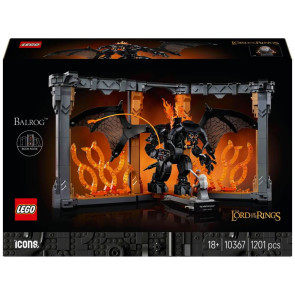 Блочный конструктор LEGO Icons Властелин колец: Балрог. Книжный уголок (10367)