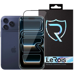Защитное стекло LeRois for iPhone 18 Pro/17 Pro 3D (Black)