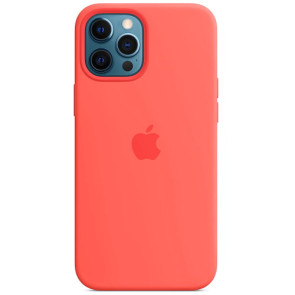 Чехол-накладка Apple iPhone 12 Pro Max Silicone Case with MagSafe Pink Citrus (MHL93)