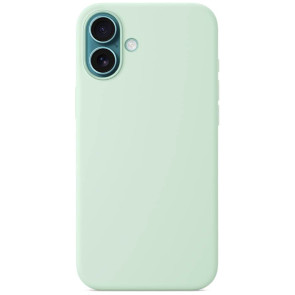Чехол-накладка Monblan Magnetic Silicone MagSafe for iPhone 16 Aquamarine