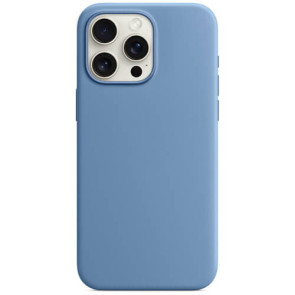 Чехол-накладка Monblan Magnetic Silicone MagSafe for iPhone 15 Pro Max Winter Blue