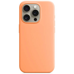 Чехол-накладка Monblan Magnetic Silicone MagSafe for iPhone 15 Pro Orange Sorbet