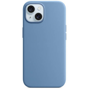 Чехол-накладка Monblan Magnetic Silicone MagSafe for iPhone 15 Winter Blue