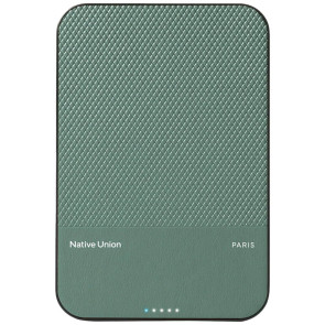 Дополнительный аккумулятор Native Union (Re) Classic Magnetic Power Bank Qi2 5 000mAh Slate Green (PB-5KMS-GRN-Q2)