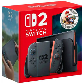 Портативная игровая приставка Nintendo Switch 2 Black Mario Kart World Bundle (0045496321529) ГАРАНТИЯ 3 мес.