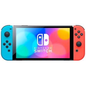 Портативная игровая приставка Nintendo Switch OLED with Neon Blue and Neon Red Joy-Con ГАРАНТИЯ 3 мес.