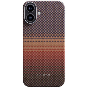 Чехол-накладка Pitaka Tactile Woven Case Sunset for iPhone 16 (KI1601U)