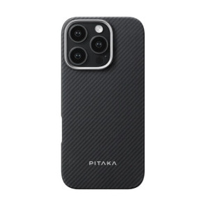 Чехол-накладка Pitaka Ultra-Slim Case Classic Twill 600D Black/Grey for iPhone 16 Pro (KI1601PA)