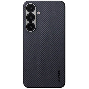 Чехол-накладка Pitaka Ultra-Slim Case Classic Twill 600D Black/Grey for Samsung Galaxy S25 (KS2501)