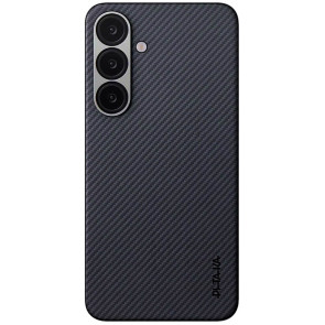 Чехол-накладка Pitaka Ultra-Slim Case Classic Twill 600D Black/Grey for Samsung Galaxy S25 Plus (KS2501S)
