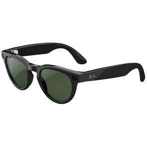 Смарт-очки Ray-Ban Meta Headliner Gen2 HighBridge Fit Shiny Black/Clear-Graphite Green Transitions (RW4013 601/1M 50-23)