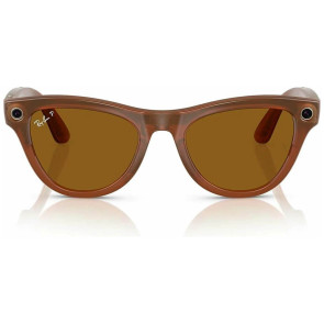 Смарт-очки Ray-Ban Meta Skyler Shiny Caramel Transparent/Brown (RW4010 670683 52-20)