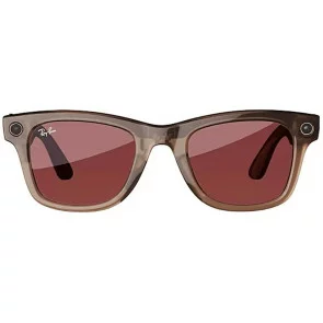 Смарт-очки Ray-Ban Meta Wayfarer Large Clear/Watermelon Red Transitions (RW4008 6705P5 53-22)