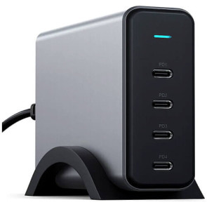 Сетевое зарядное устройство Satechi 165W USB-C 4-Port PD GaN Charger Space Gray (ST-UC165GM-EU)