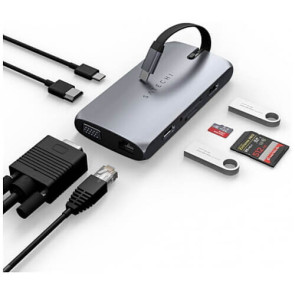 Переходник Satechi Aluminum USB-C On-the-Go Multiport Adapter Space Grey (ST-UCMBAM)