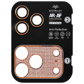 Защитное стекло Monblan для камеры iPhone 17 Pro Max Titanium Alloy Orange