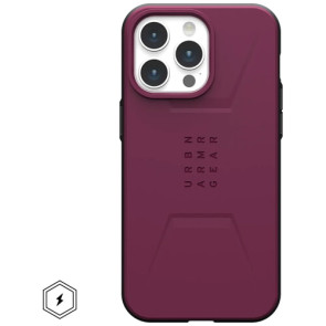 Чехол-накладка UAG for iPhone 15 Pro Civilian Magsafe Bordeaux (114275119049)