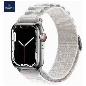 Ремешок WIWU for Apple Watch 42/44/45/49mm Nylon Band Series (White)