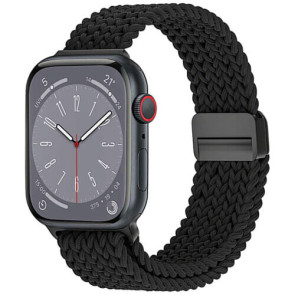 Ремешок WIWU for Apple Watch 38/40/41mm Braided Magnetic Band Series (Black) (Wi-WB004)