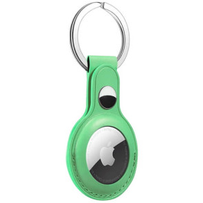 Аксессуар Yosyn Leather Key Ring Case For AirTag Green