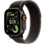 Apple Watch Ultra 3 Black Titanium Case with Black/Charcoal Trail Loop M/L (MF1H4)