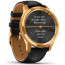 Смарт-часы Garmin Vivomove Luxe Pure Gold-Black Leather (010-02241-22)