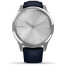 Смарт-часы Garmin Vivomove Luxe S/E EU Silver Navy Leather (010-02241-20)