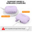 Чехол для наушников AhaStyle Silicone Case for AirPods Pro 2 with strap Lavender (X003E43NBX)