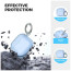 Чехол AhaStyle Transparent TPU Case for Airpods 4 Blue with Cleaning Pen Kit (CP-WG164-CBE)